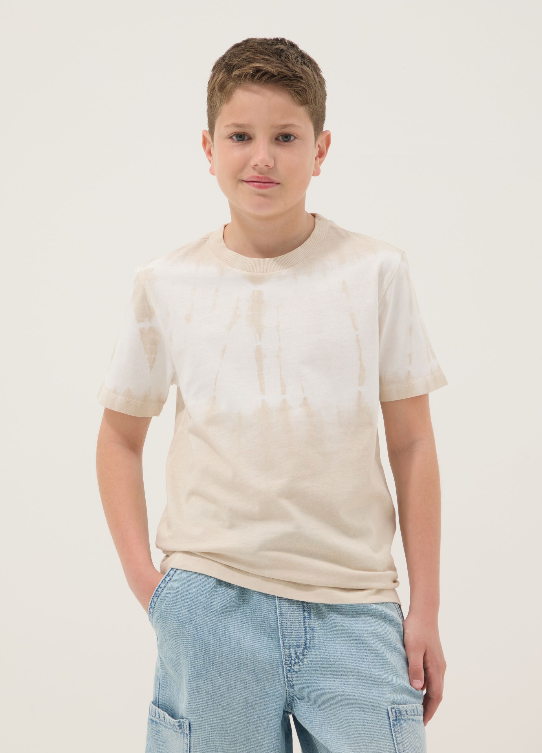 Boys&rsquo; multicolour pure cotton relaxed-fit T-shirt