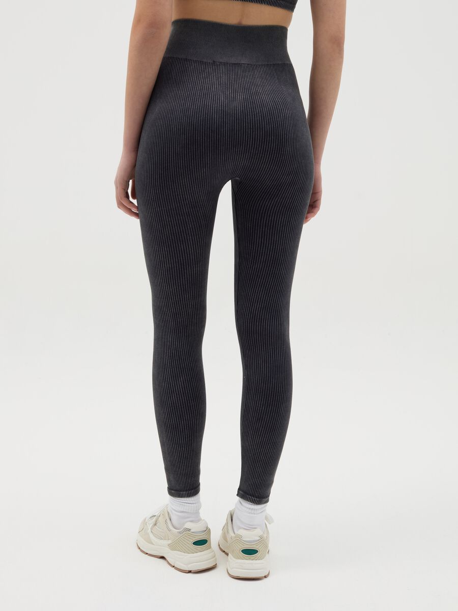 Stretch ribbed leggings_2