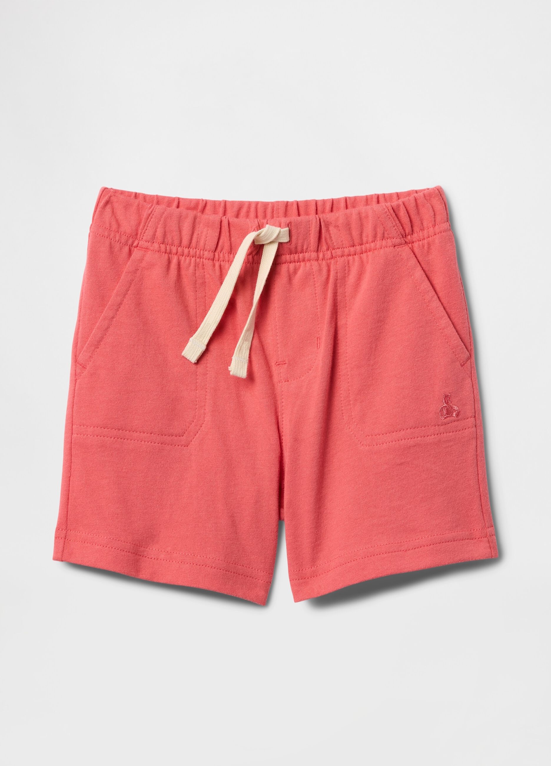 Pink shorts with elasticated waist