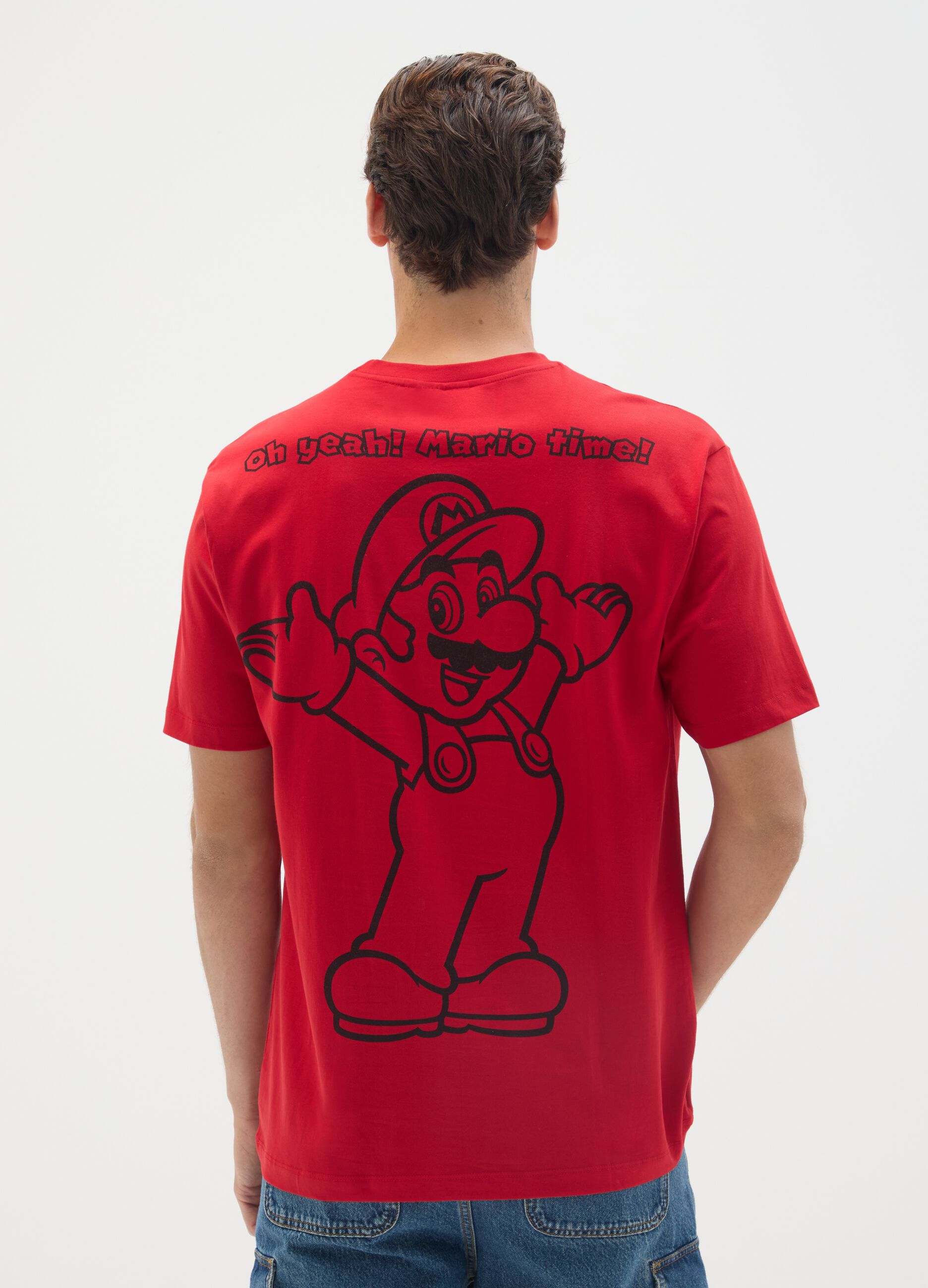 Red pure cotton T-shirt