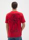Red pure cotton T-shirt_2