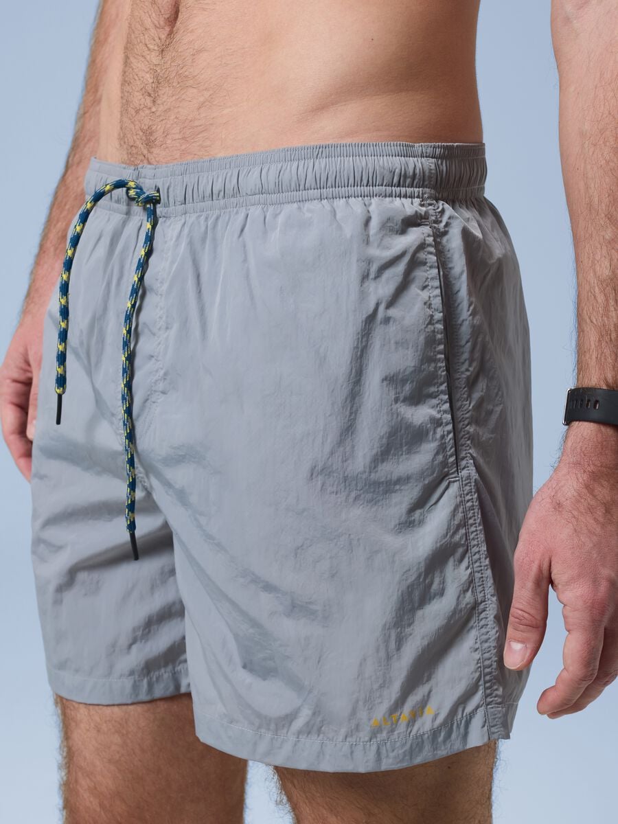 ALTAVIA SAILNG grey boxer swim shorts with elasticated waistband_0
