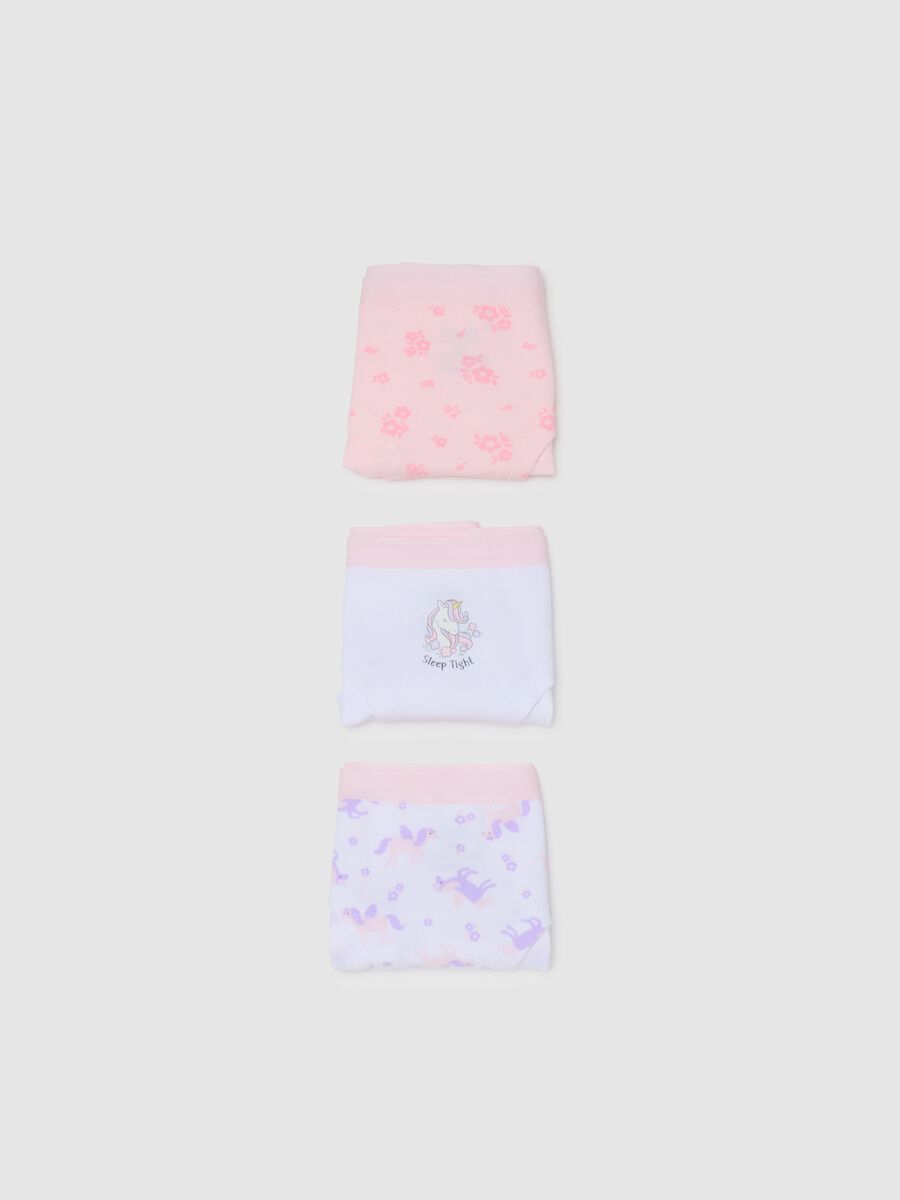 Set of girl's cotton multicoloured regular fit slip tripack_3