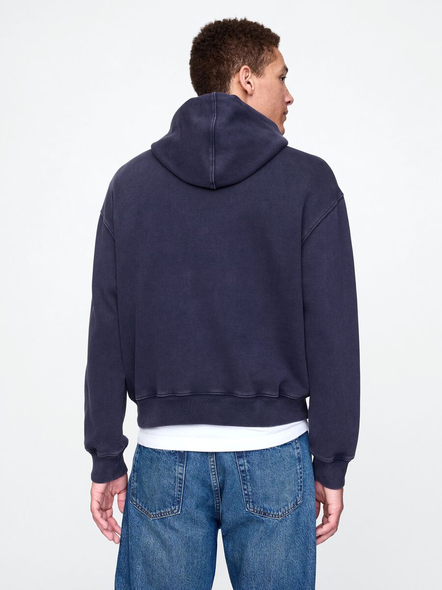 Sweatshirt with hood and logo patch_2