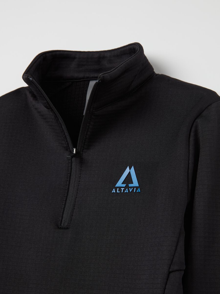 Waffle pile half-zip ALTAVIA WITH DEBORAH COMPAGNONI_5