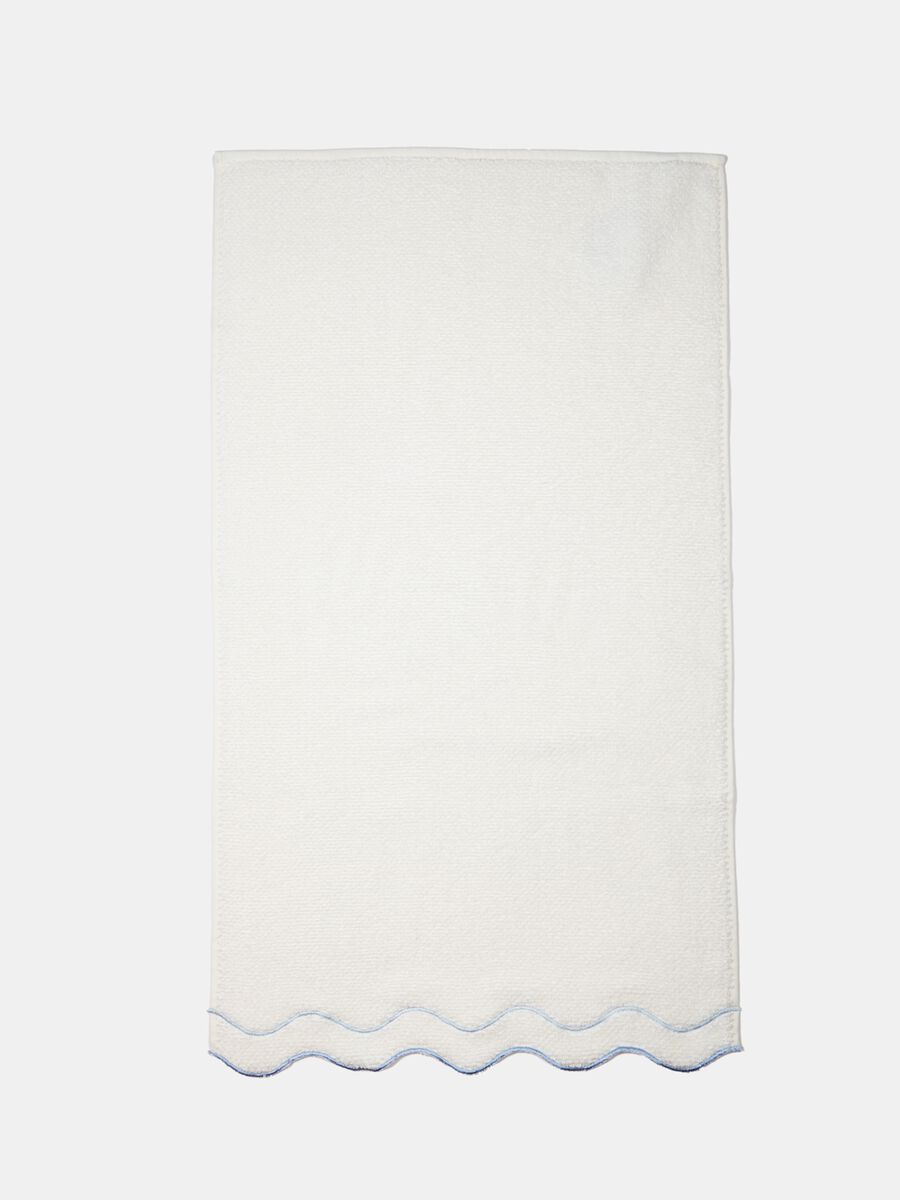 Asciugamano in puro cotone ricamato_0