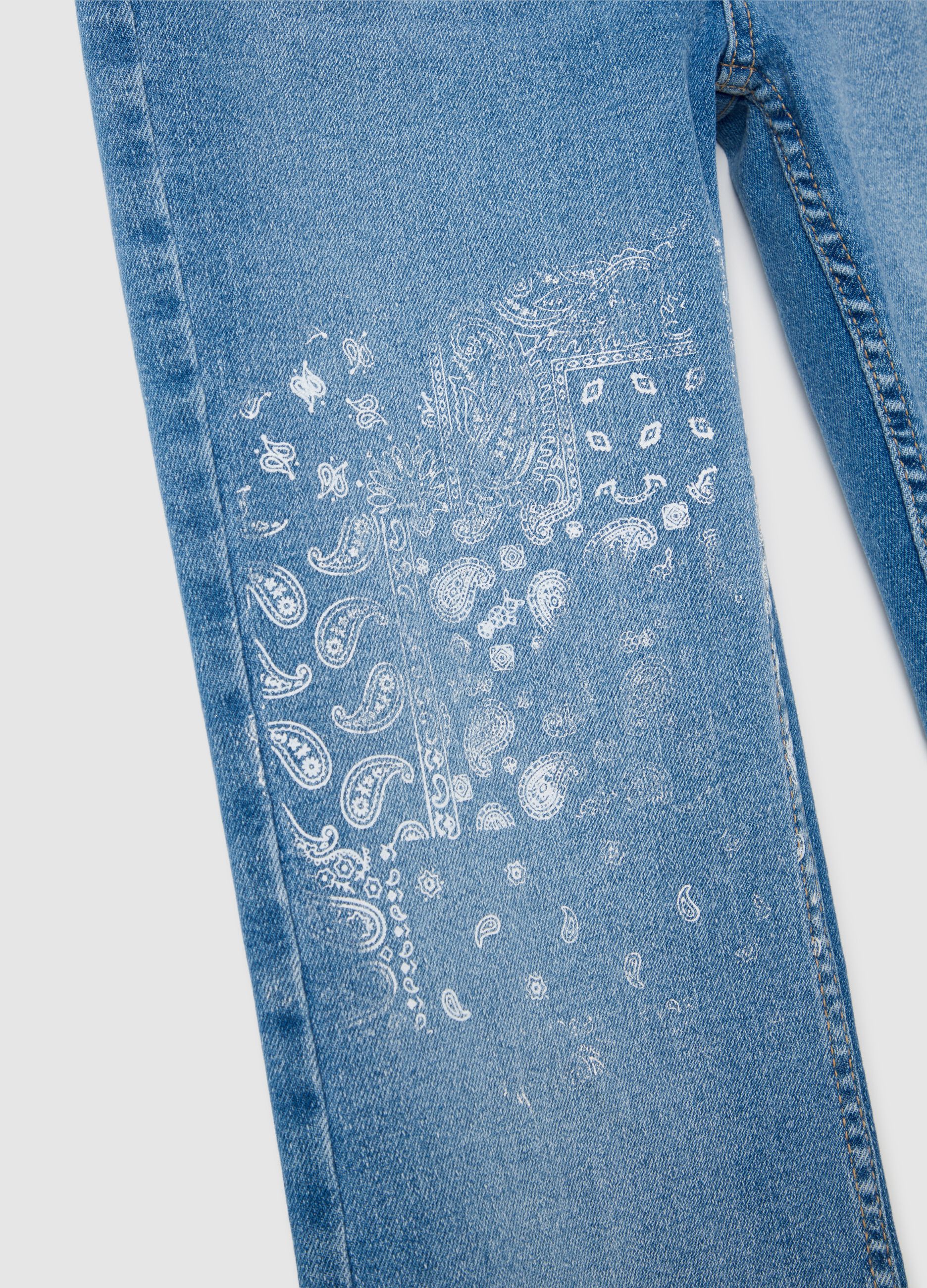 Flare-fit stretch jeans