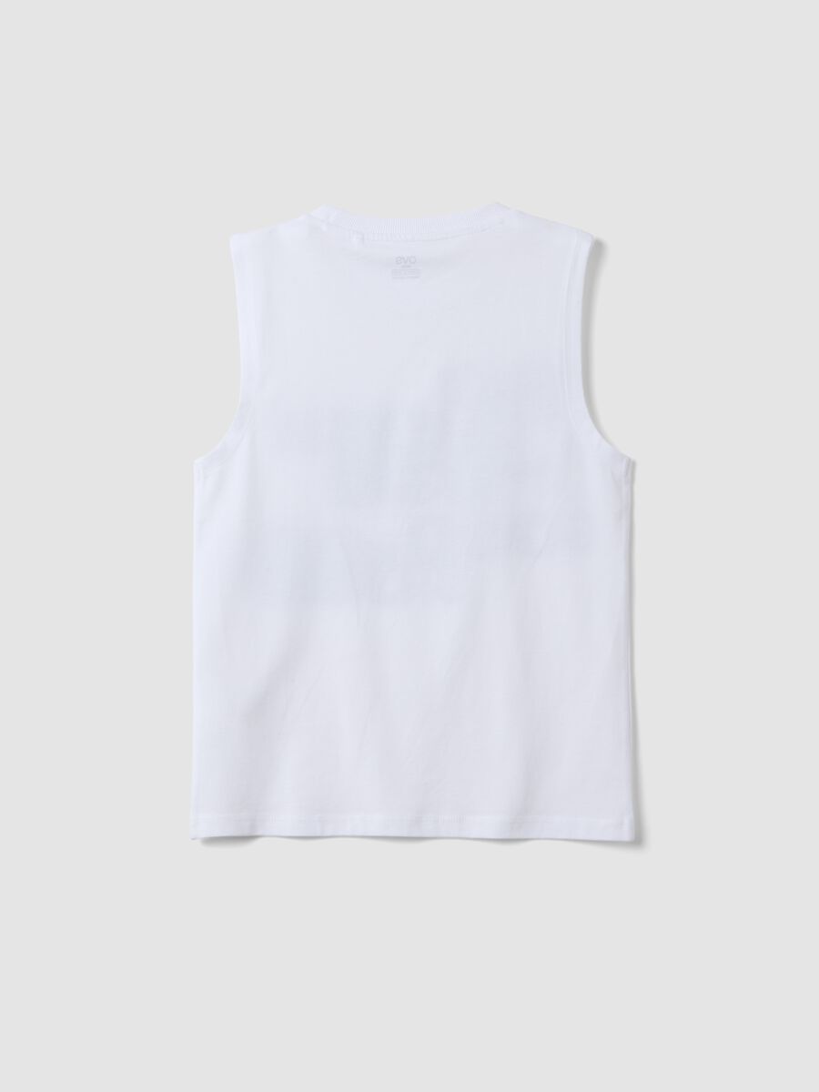 White organic cotton tank top_4