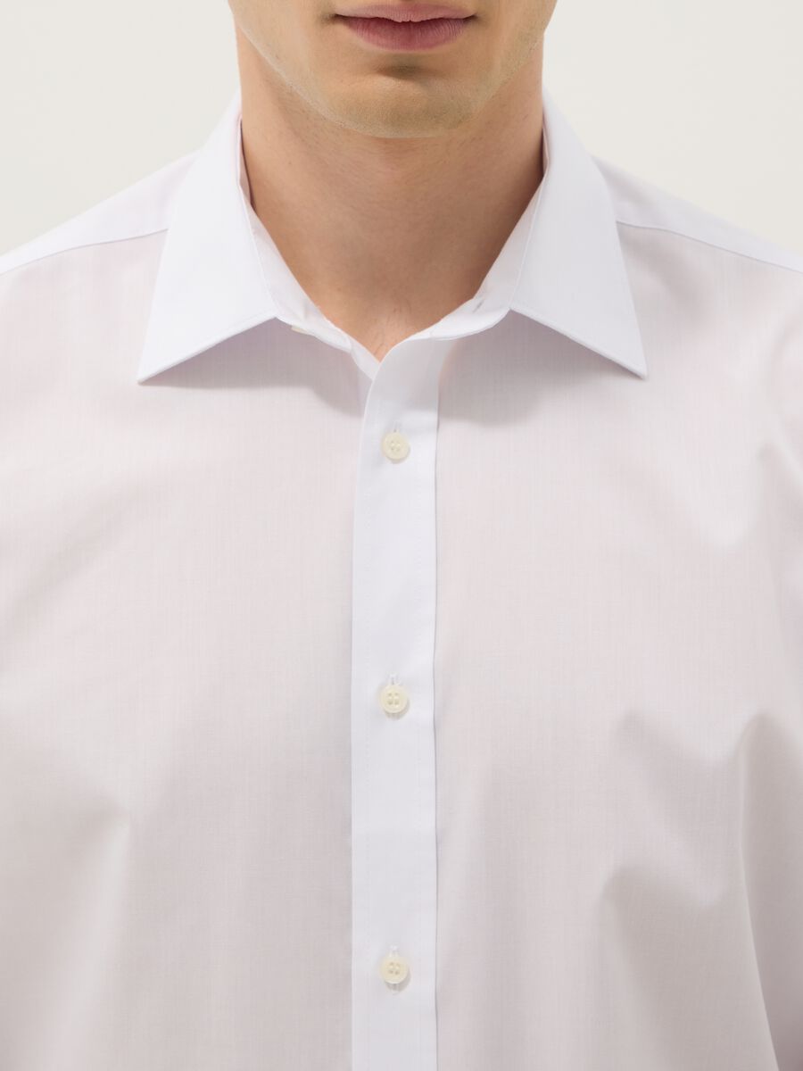 Camicia a maniche lunghe bianca slim fit_1