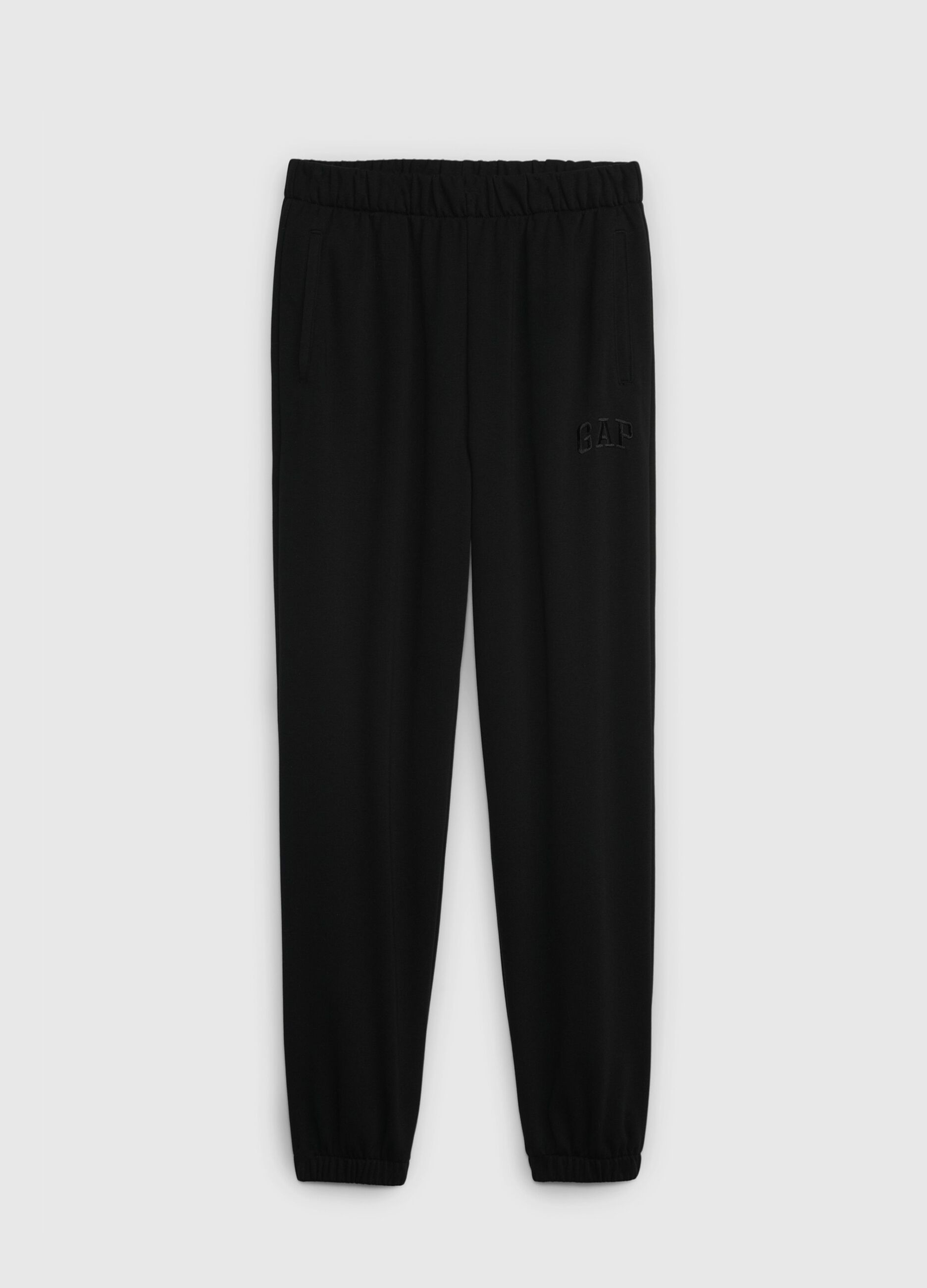 Ovs Joggers a vita alta in French Terry con ricamo logo