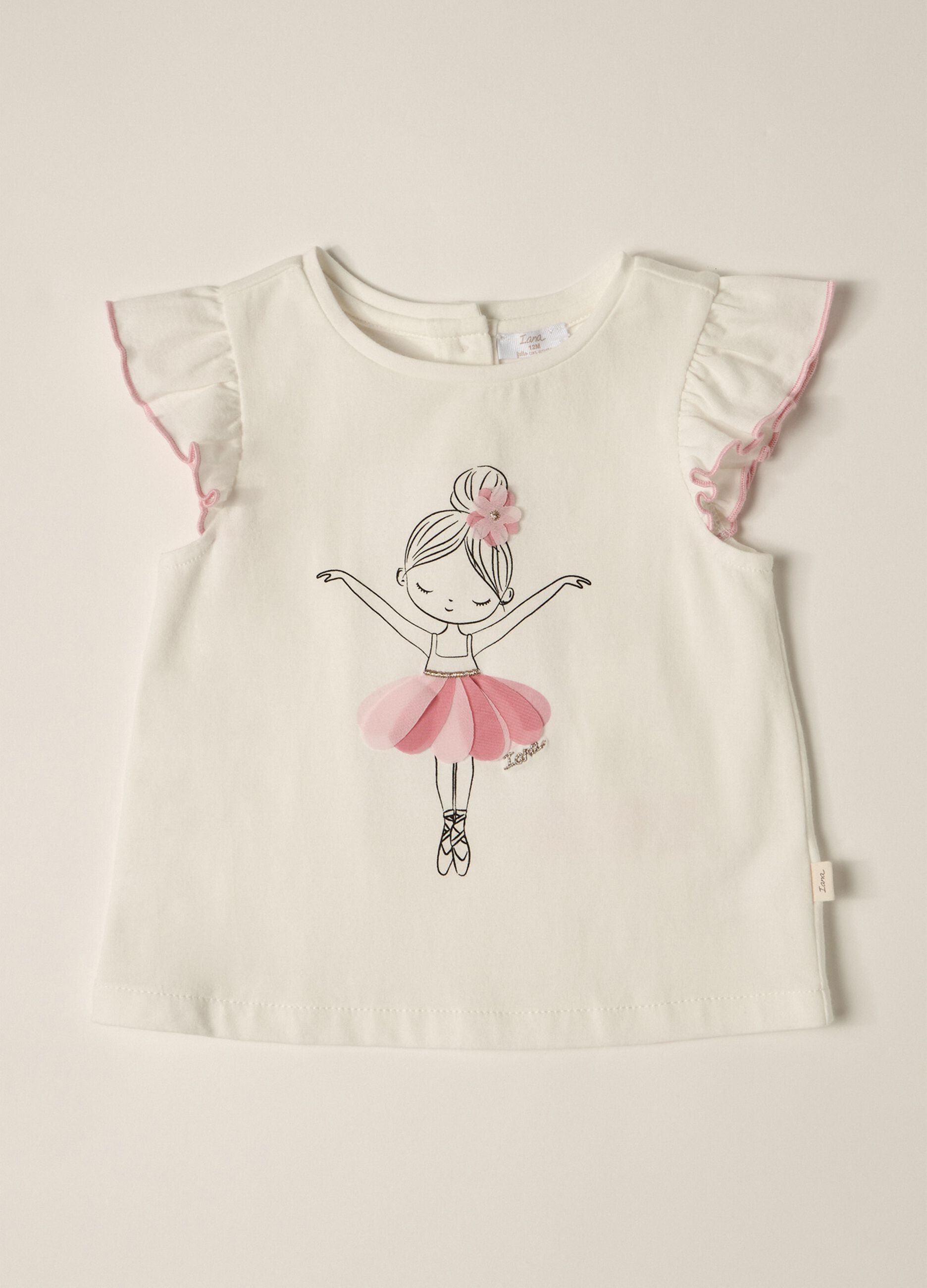 Baby Girl IANA Stretch Cotton Jersey T-shirt
