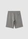 Boys' pure cotton grey shorts with regular fit_1