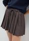 Elasticated Brown Check Skirt_4