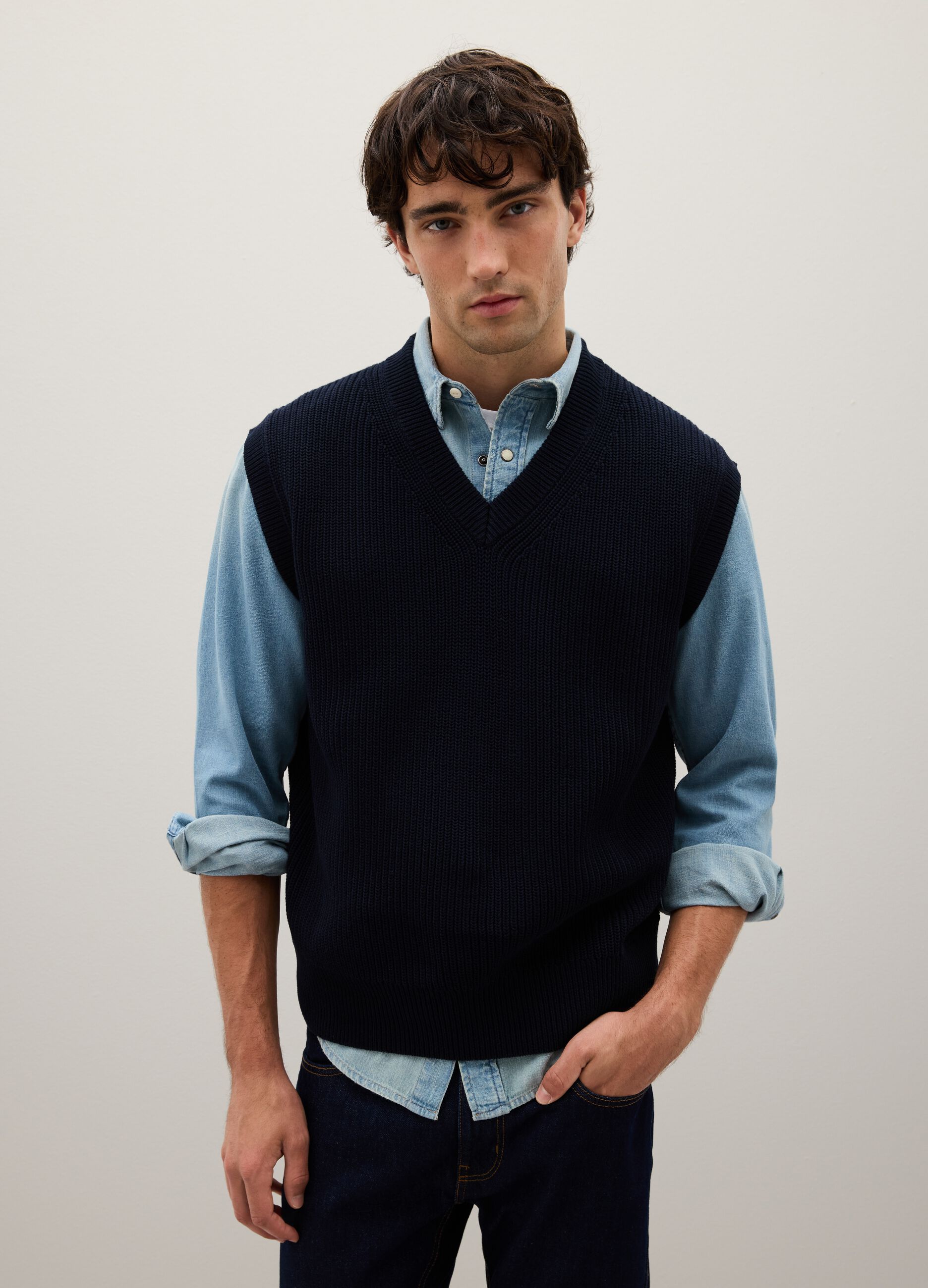 Cotton Blue Sweater