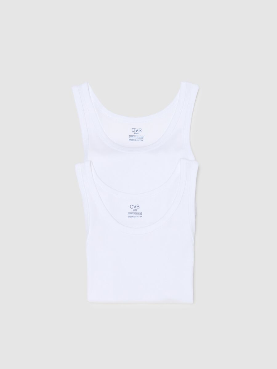 Bipack canottiere bianche da ragazzo in puro cotone regular fit_2