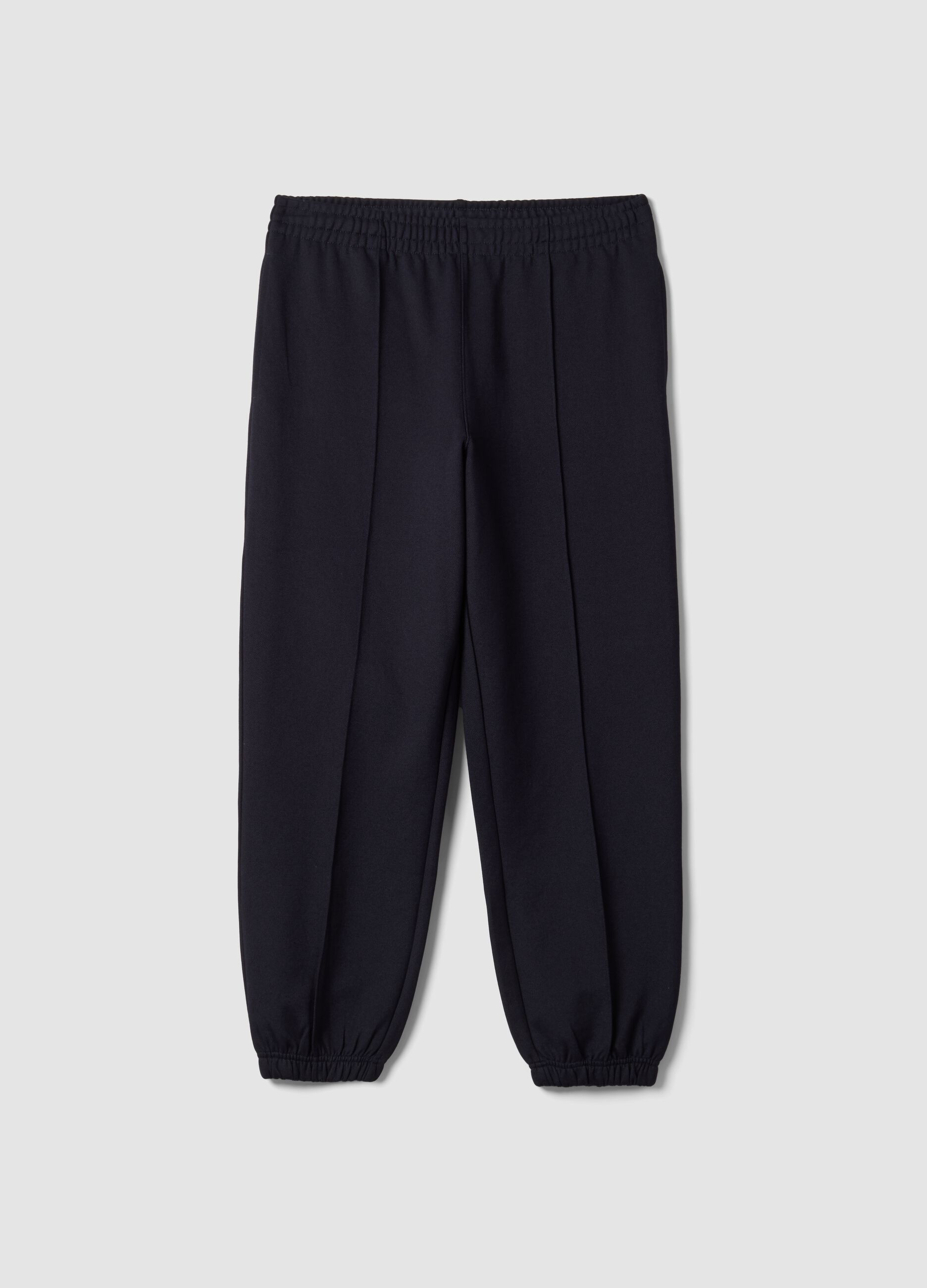 Men&rsquo;s midnight blue relaxed-fit stretch joggers
