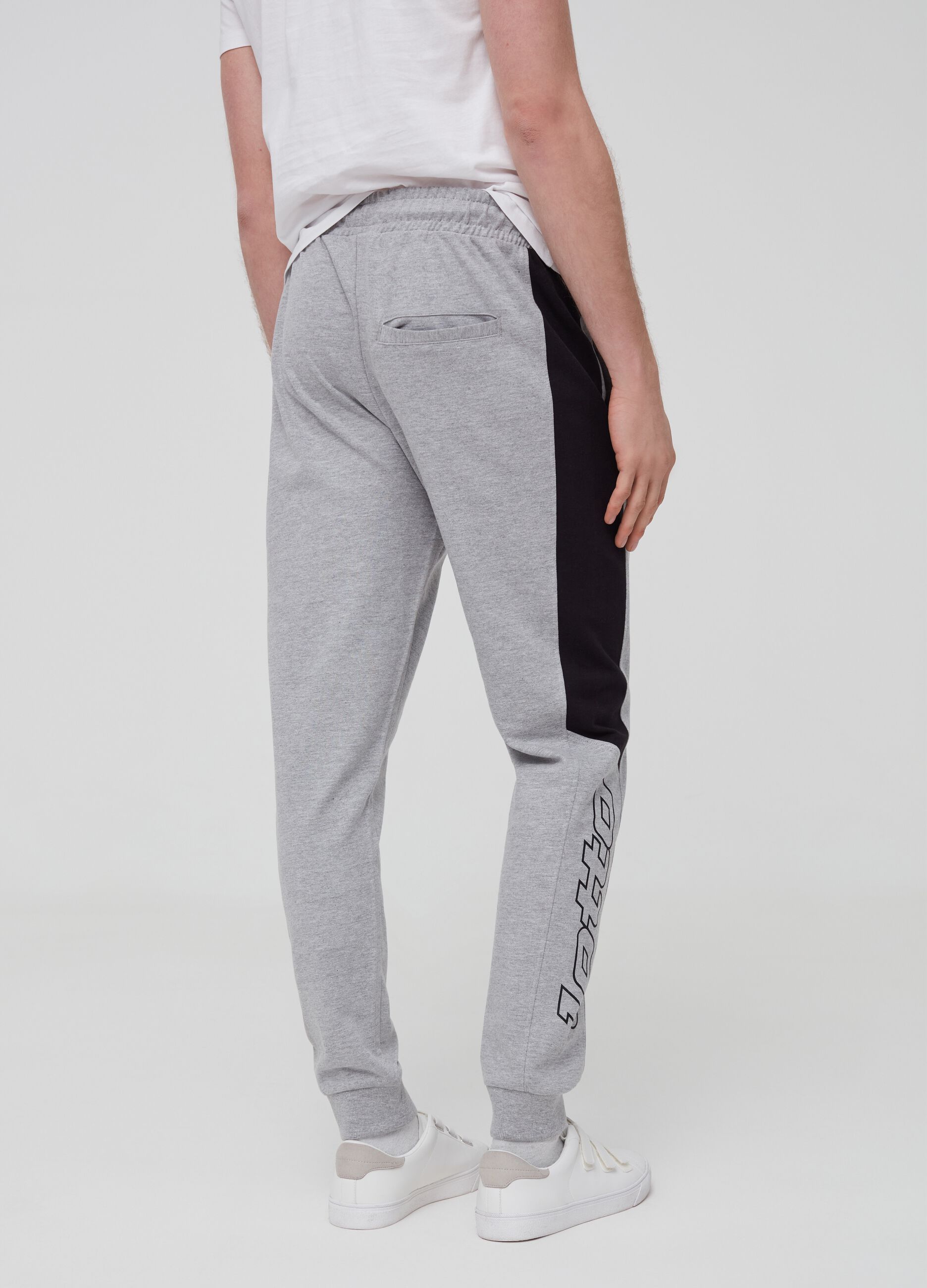 Mélange joggers with Lotto print