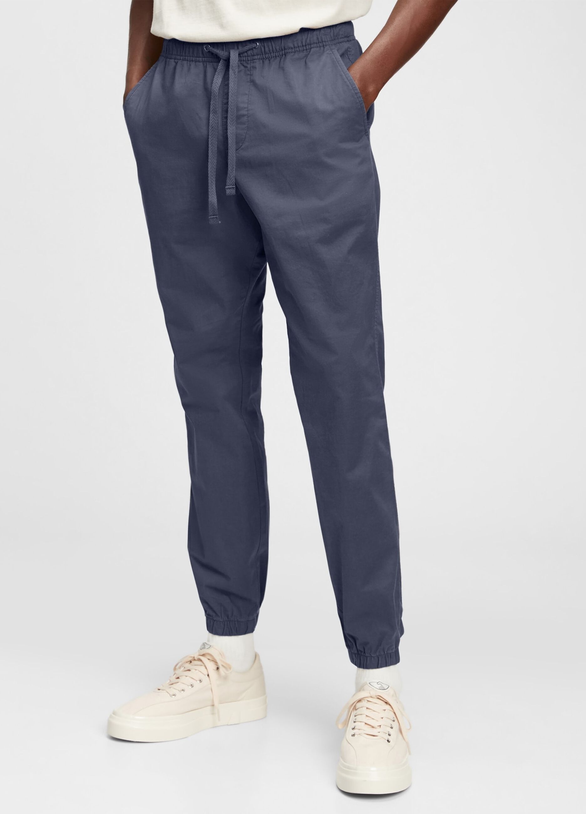 Stretch cotton joggers