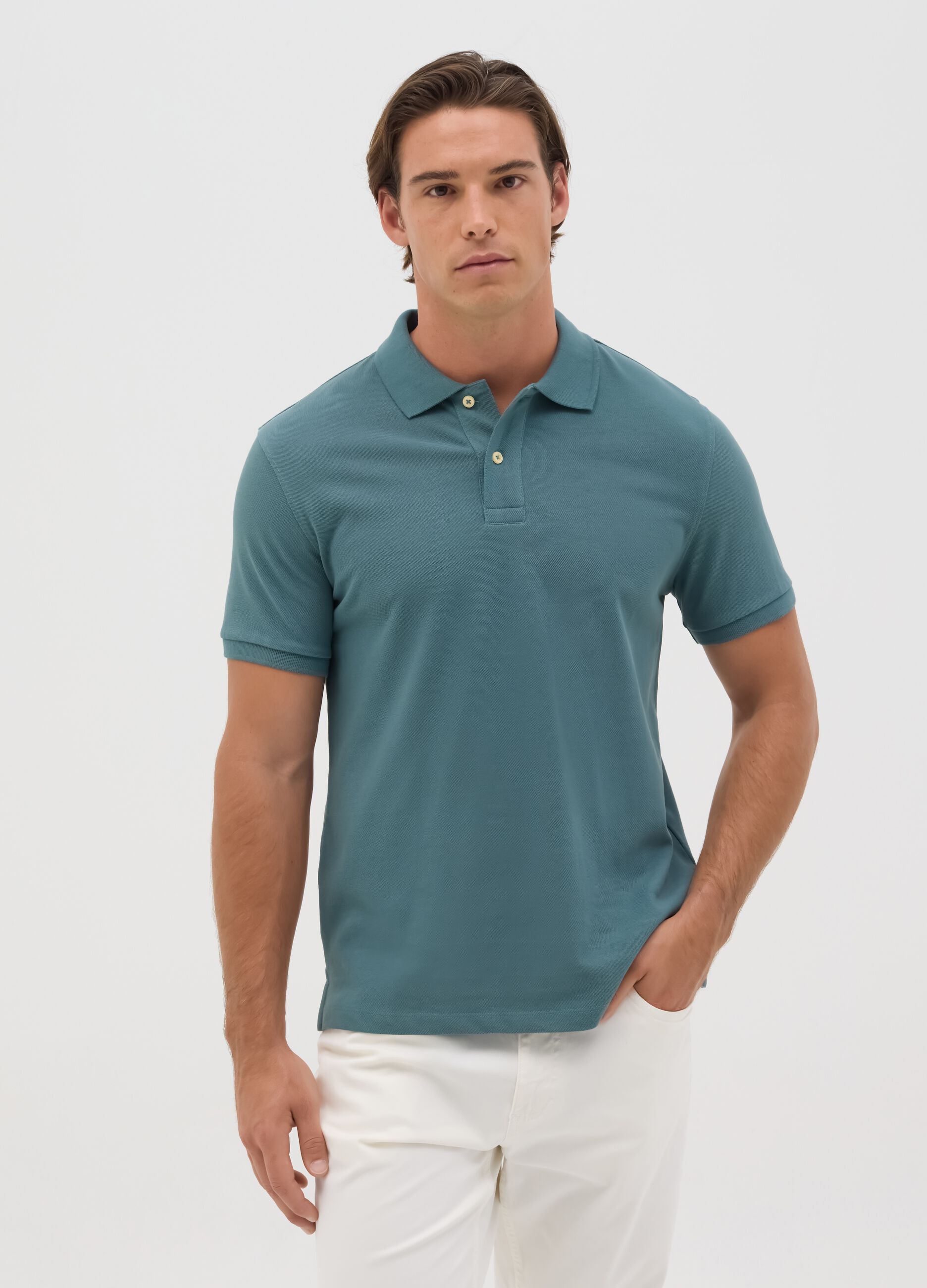 Organic cotton regular-fit polo shirt