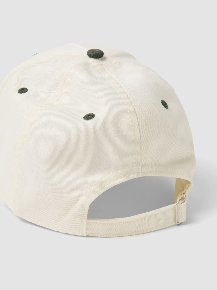 Cappello baseball bianco in puro cotone_2