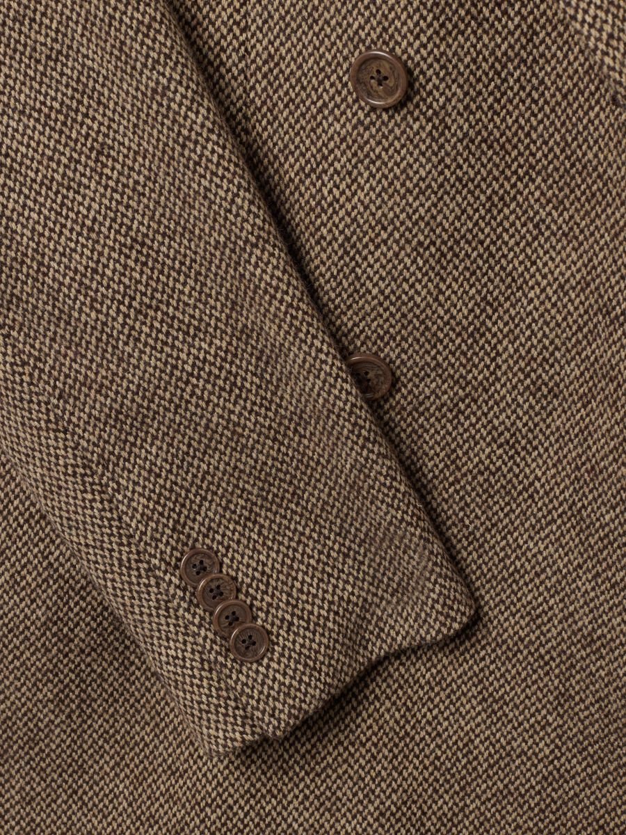 Cappotto lungo a quadri marrone regular fit_6