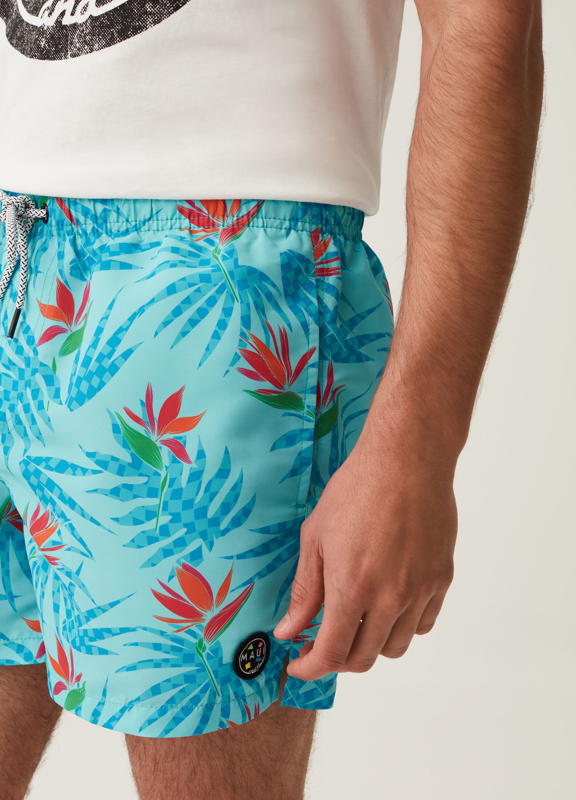 Costume boxer stampa tropicale Maui and Sons_3