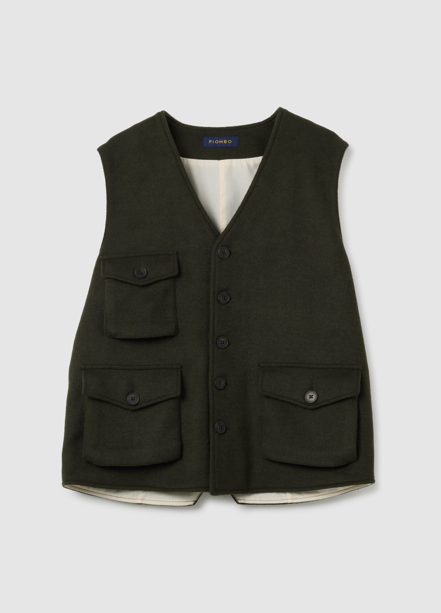 Green Vest with Multiple Pockets