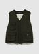 Green Vest with Multiple Pockets_4