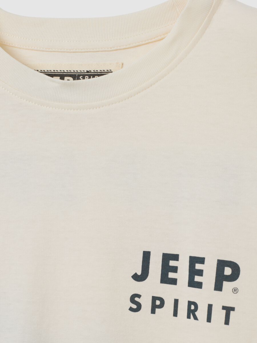 T-shirt in puro cotone beige regular fit_5