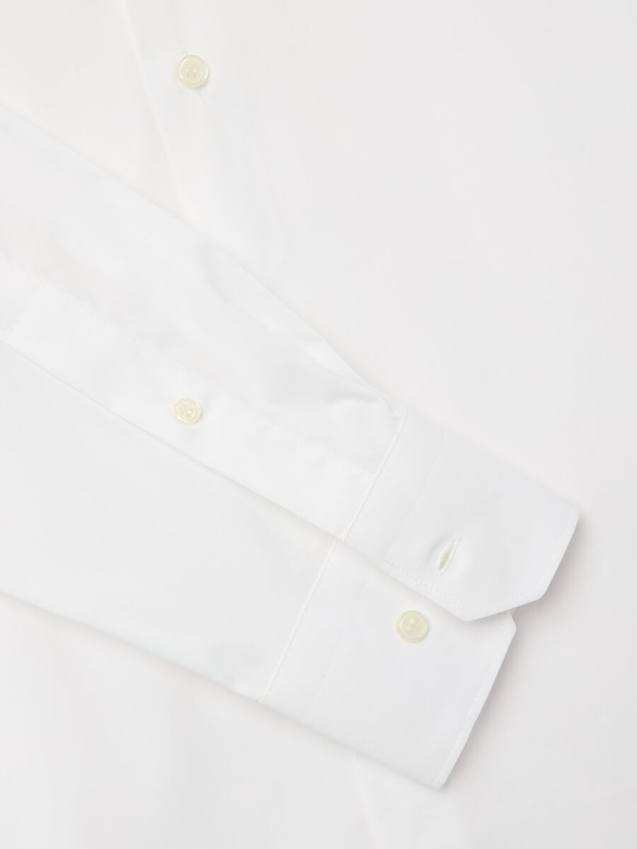 Solid colour slim fit shirt_5