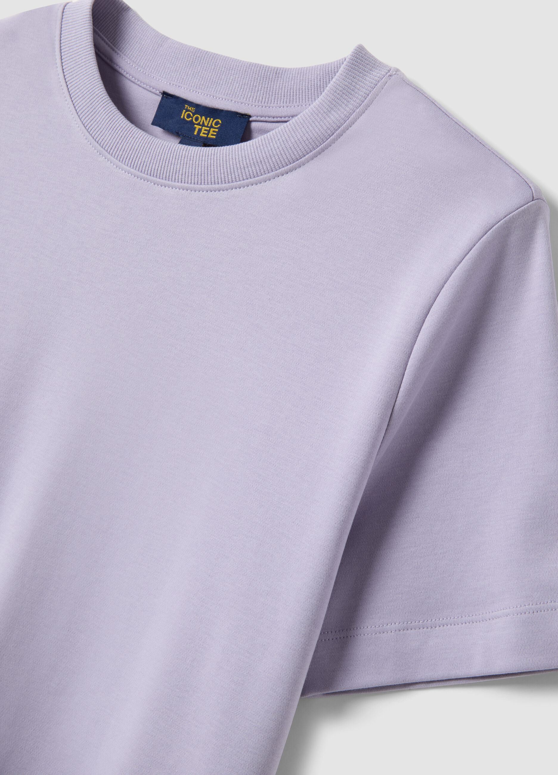 Purple pure cotton relaxed fit T-shirt