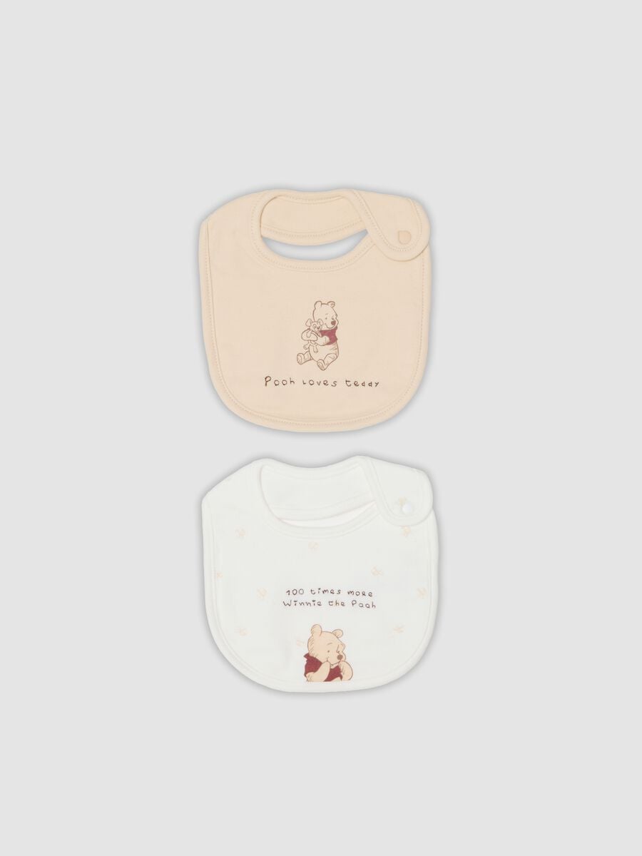 Bipack di bavaglini in puro cotone organico a tema Winnie the Pooh_0