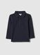 Blue pure cotton polo for toddler, regular fit_0