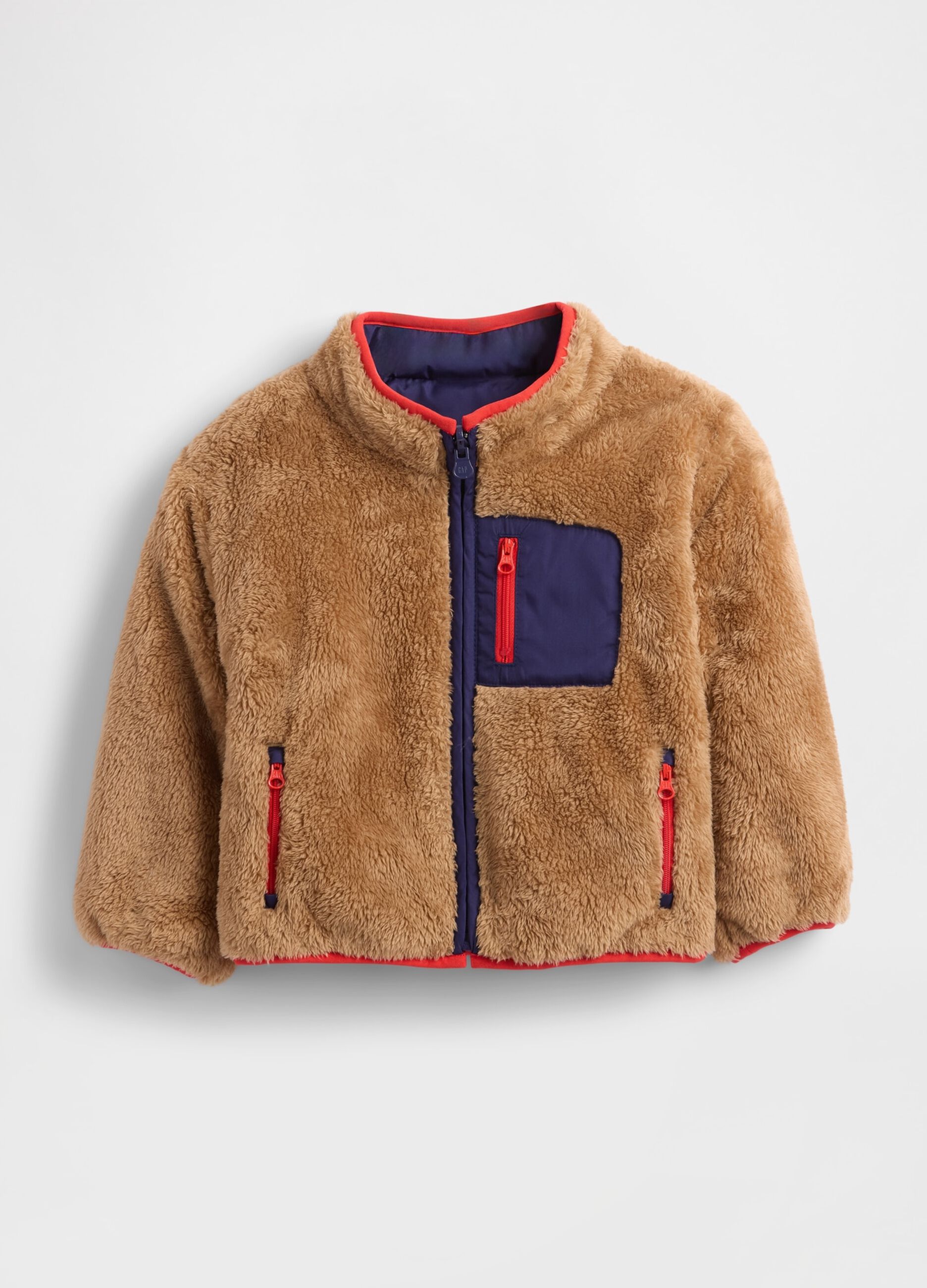 Giacca marrone reversibile per bambino