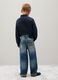 Children's blue stretch denim jeans, regular fit_1