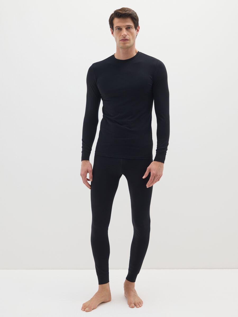 Regular Fit Black Leggings_0