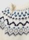 Children's white jumper in regular fit cotton blend with jacquard pattern_3
