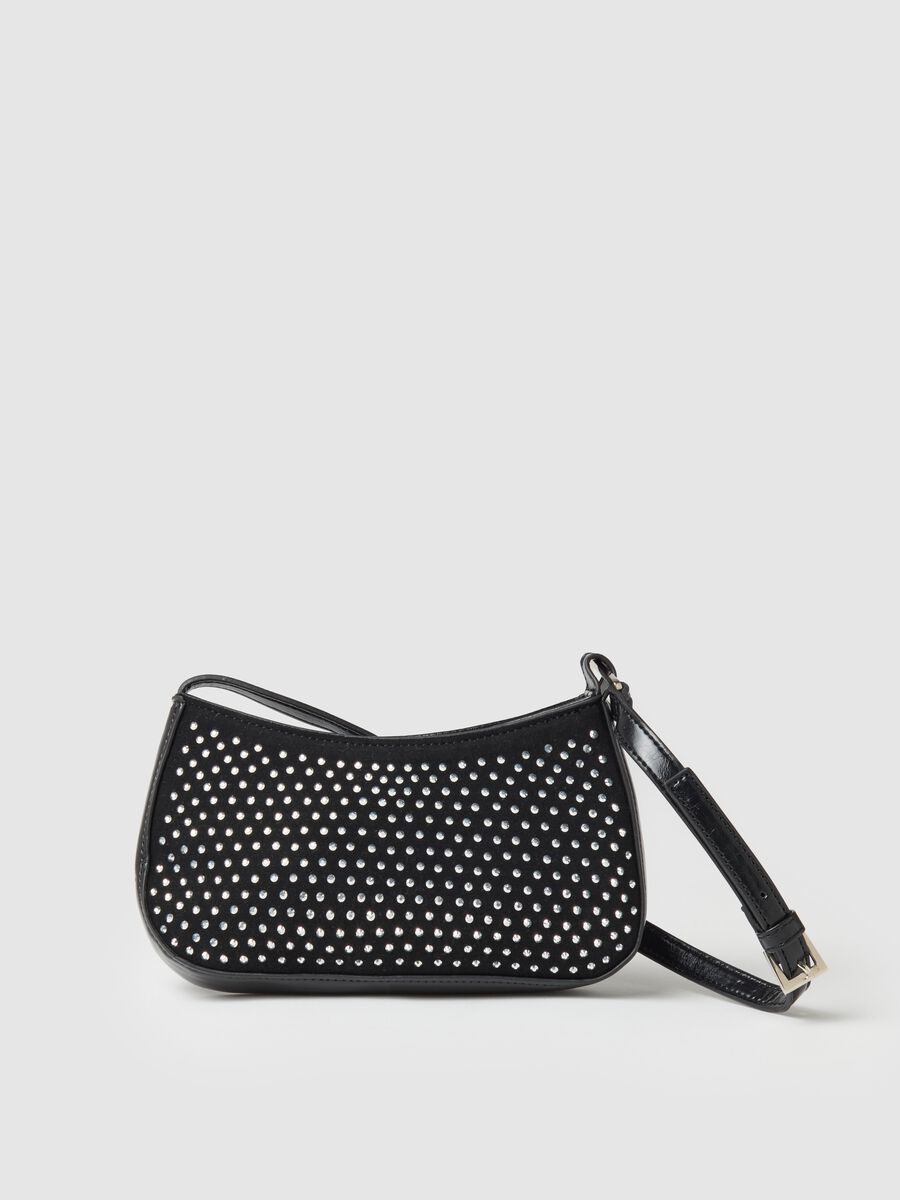 Hobo bag with diamantés_0