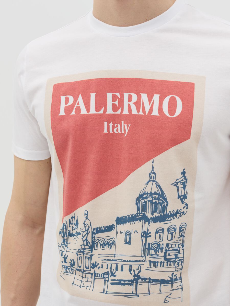 Cotton T-shirt with "Palermo Italy" print_2