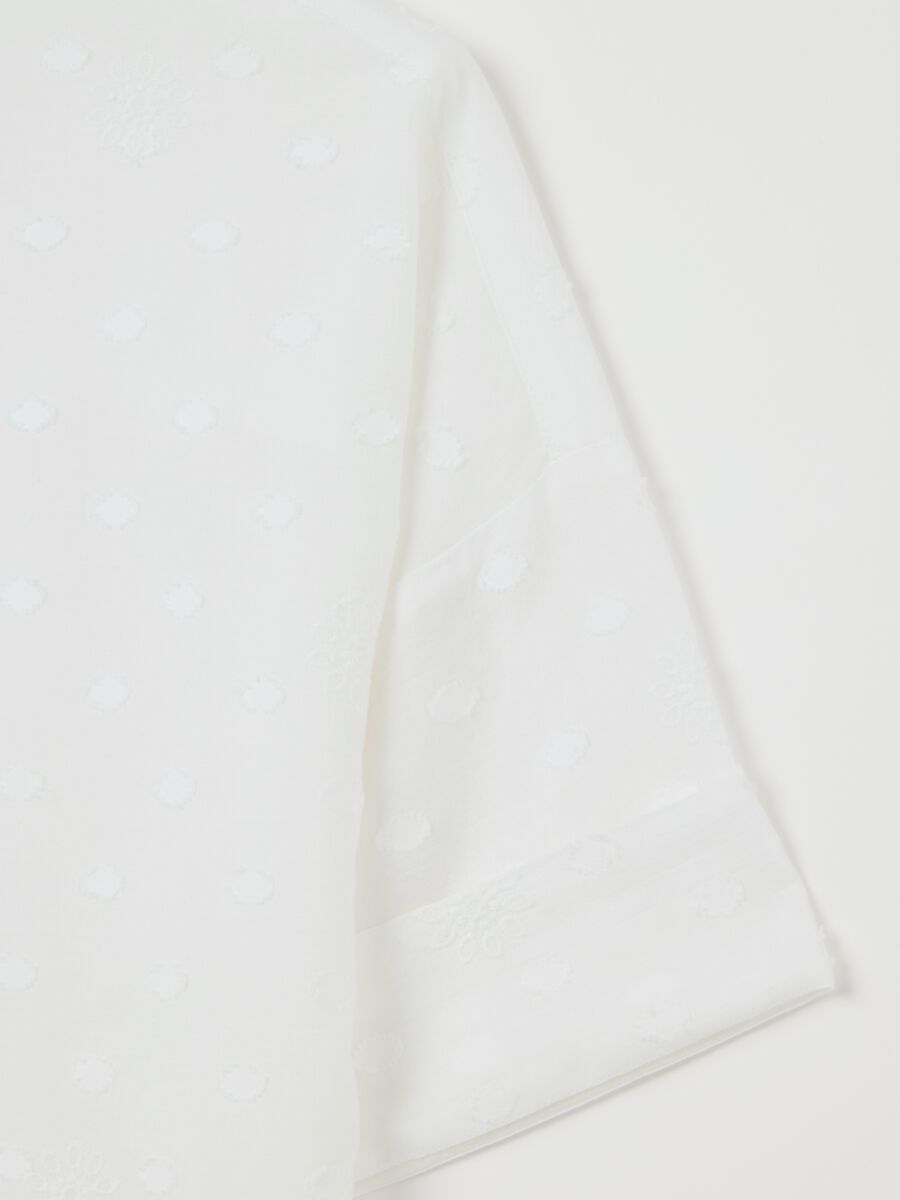 Maternity shirt in plumetis with broderie anglaise_5