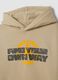 Beige cotton-blend hoodie with Jeep print_1