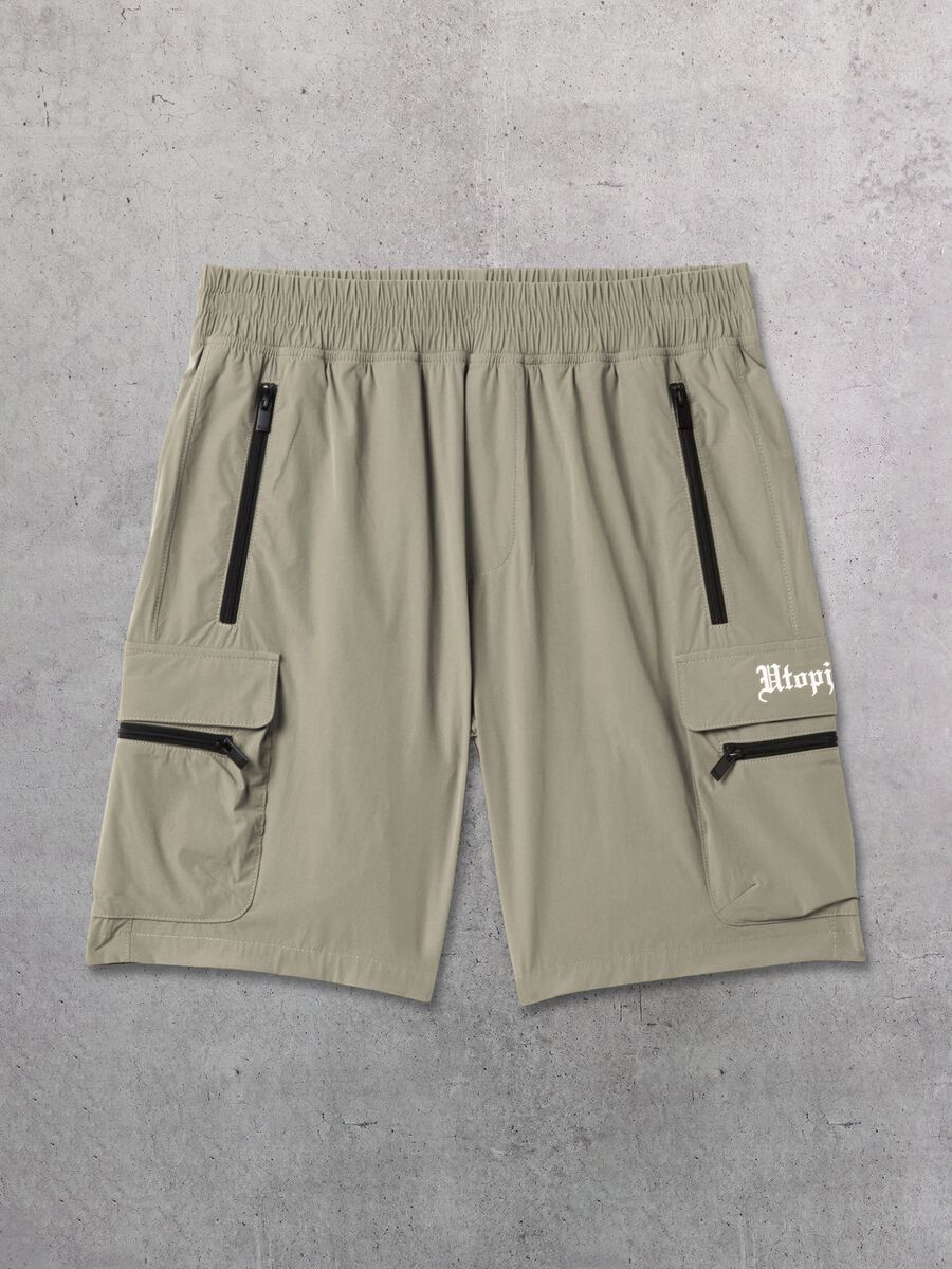 Technical Cargo Shorts Military Green_4