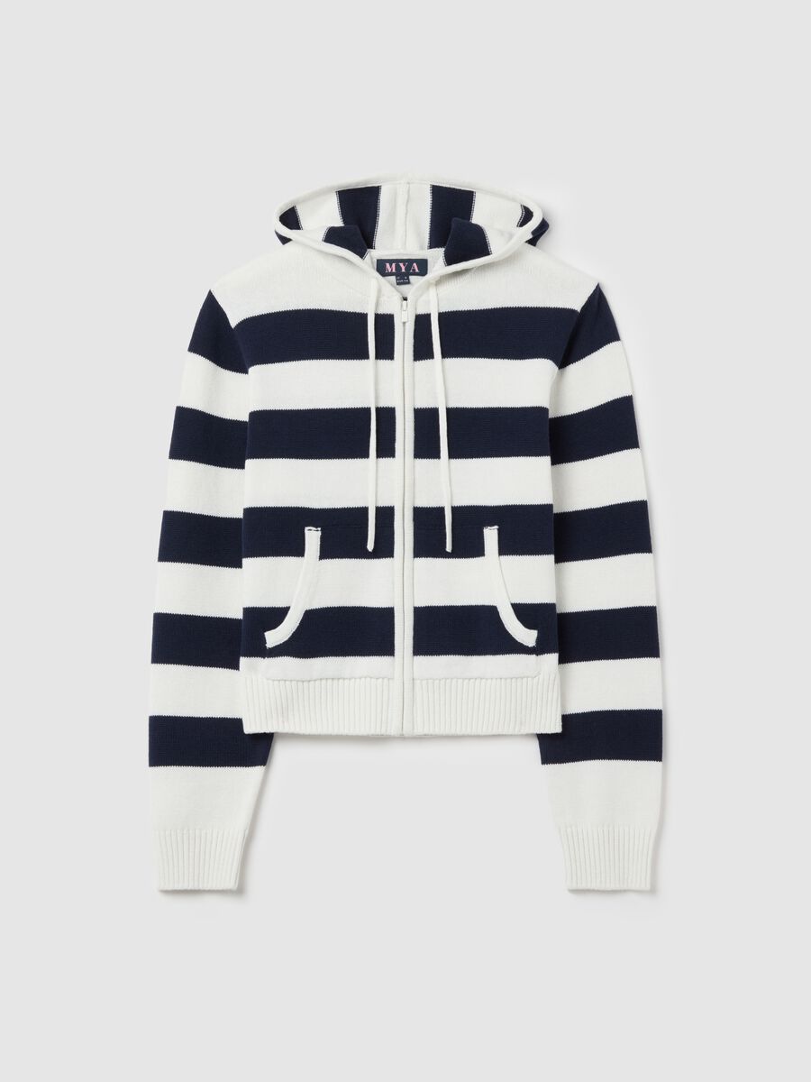Curvy full-zip cardigan with stripes_4