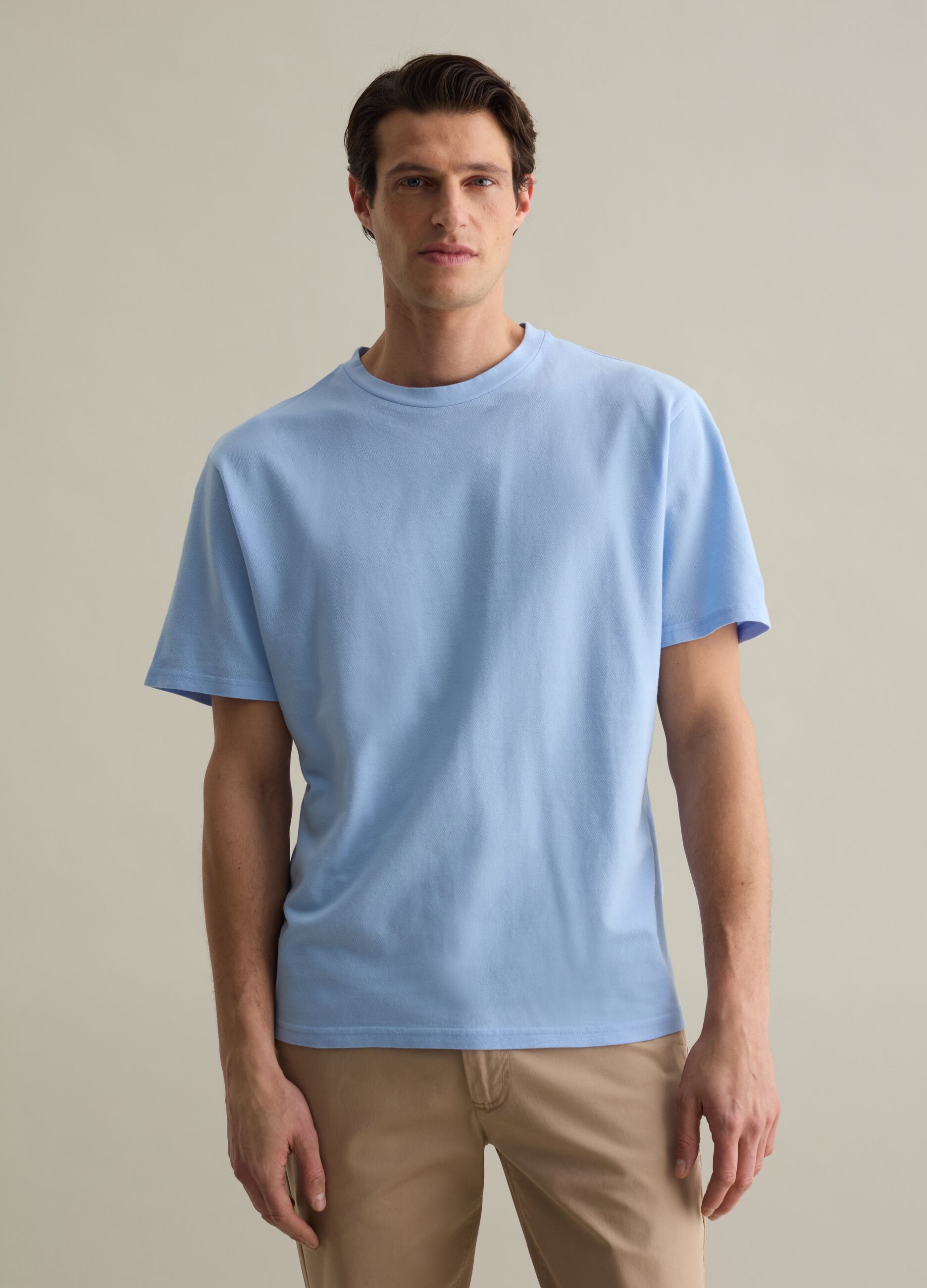 T-shirt in cotone tinta unita