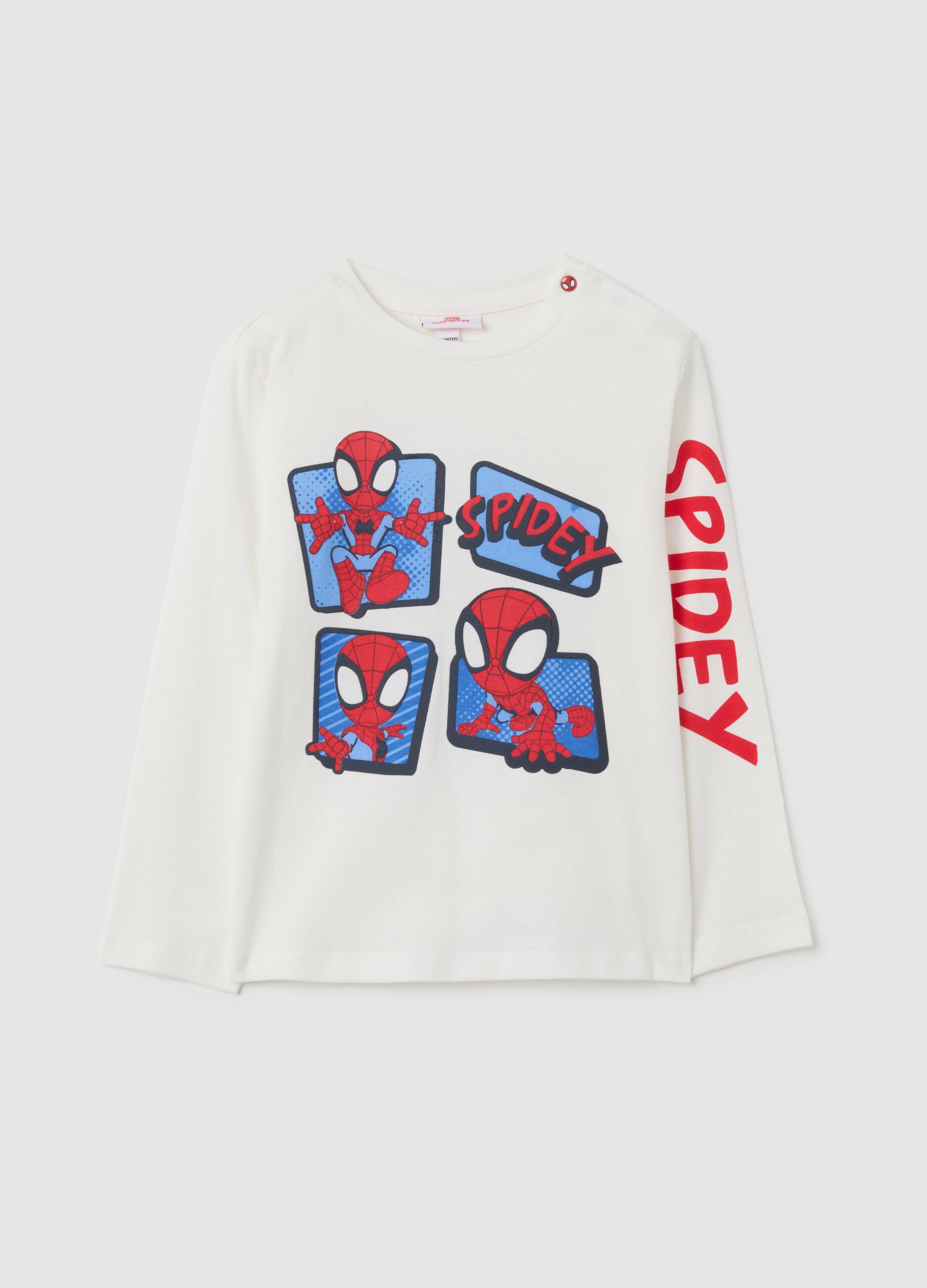 White pure cotton children's T-shirt regular fit