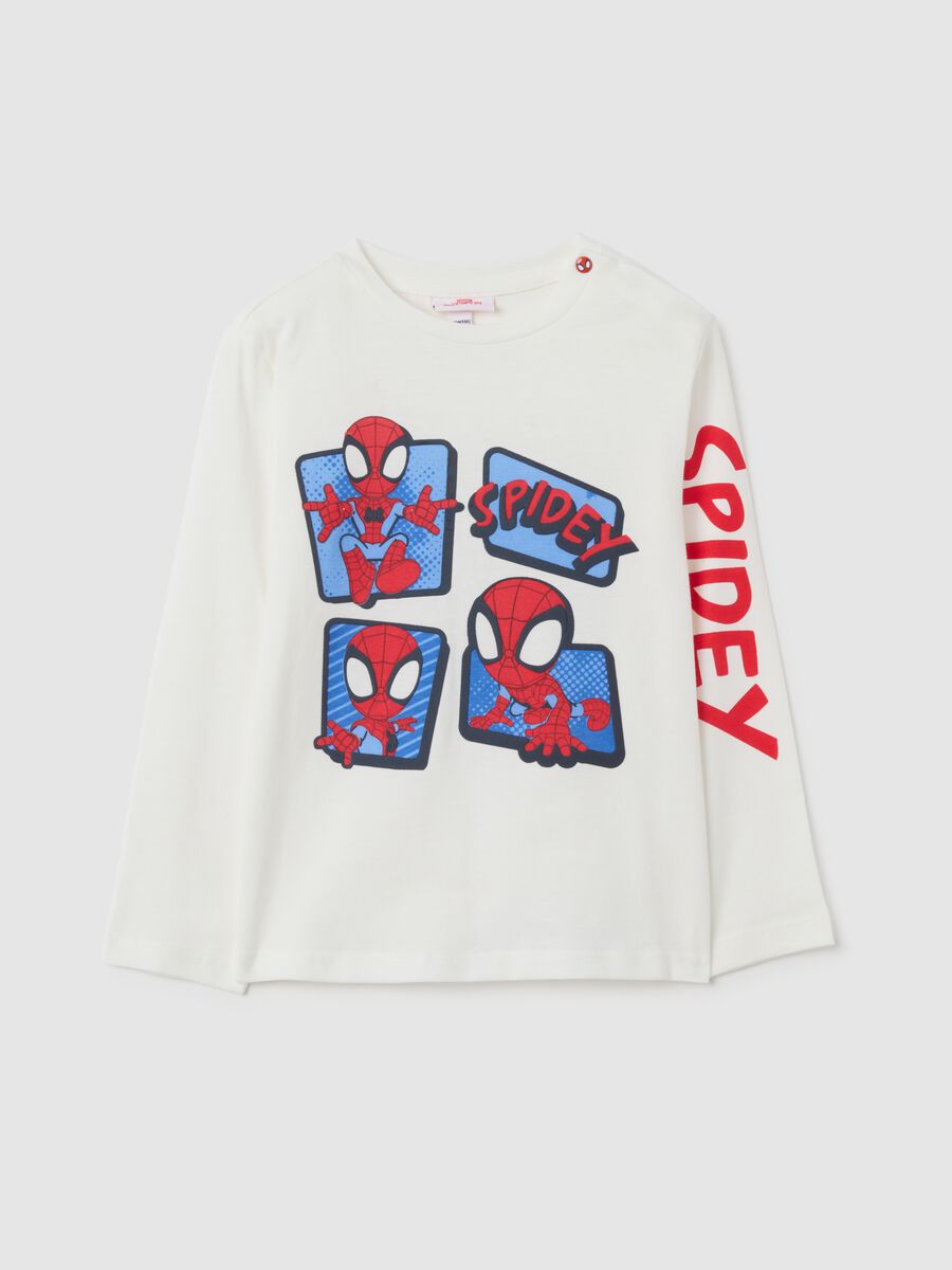 White pure cotton children's T-shirt regular fit_0