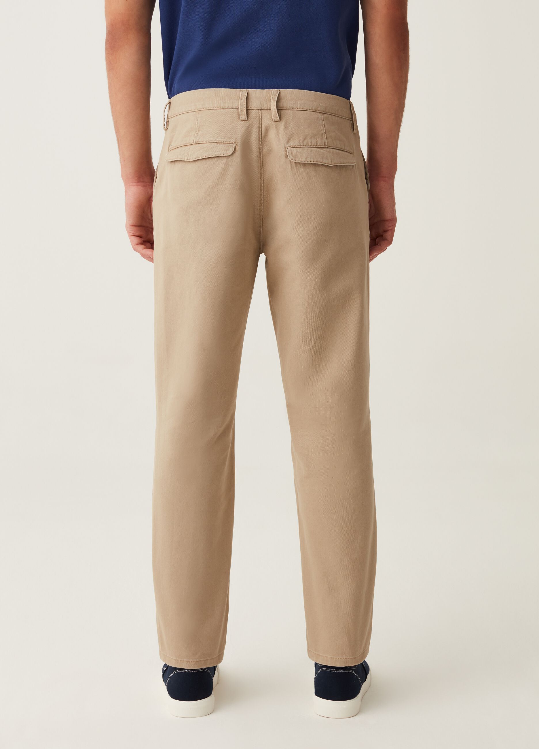Pantalone chino in twill di cotone_2