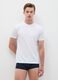 Pack of three men's white cotton regular fit t-shirts_0