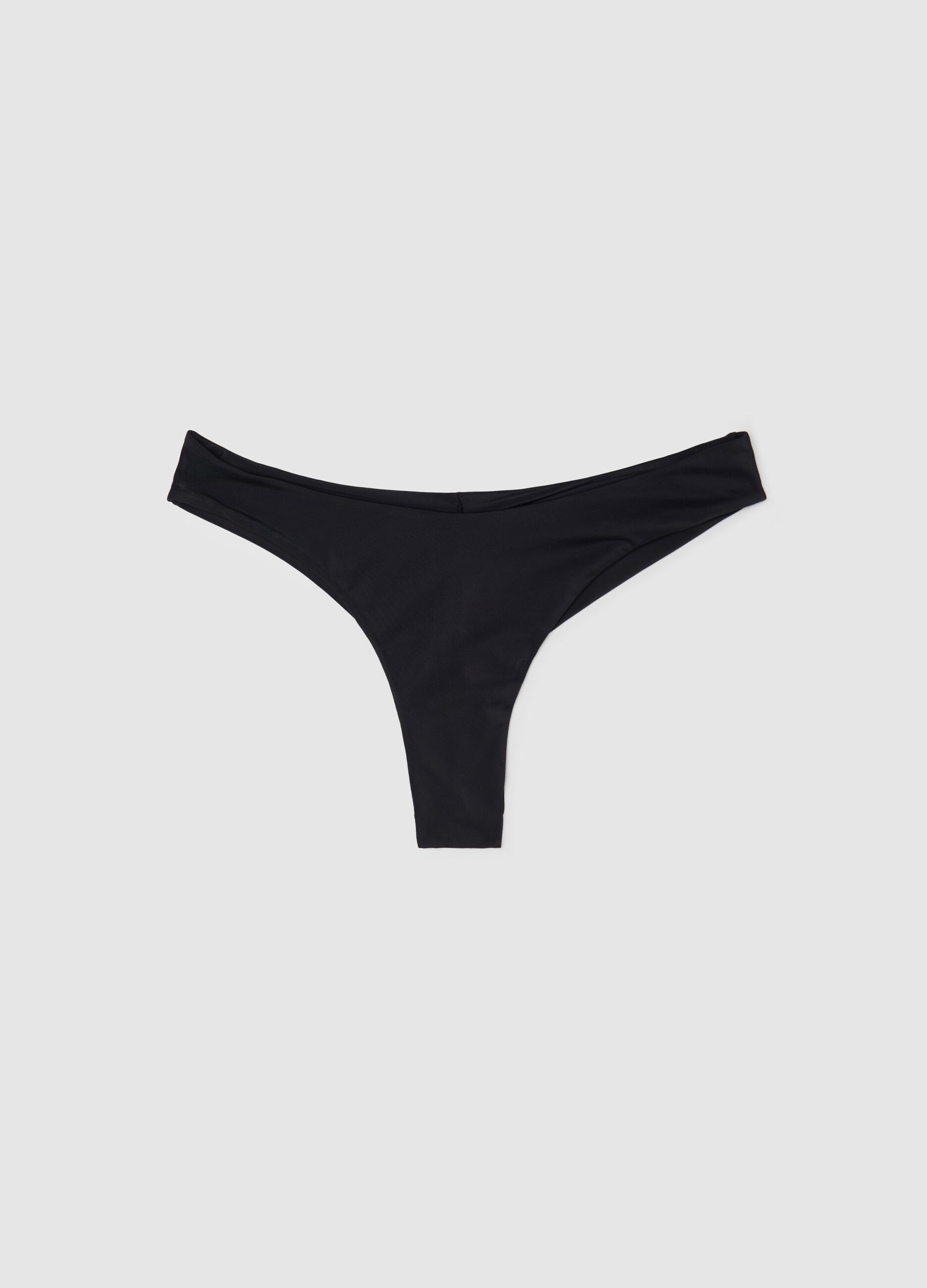 Women’s briefs in black stretch fabric with comfy fit