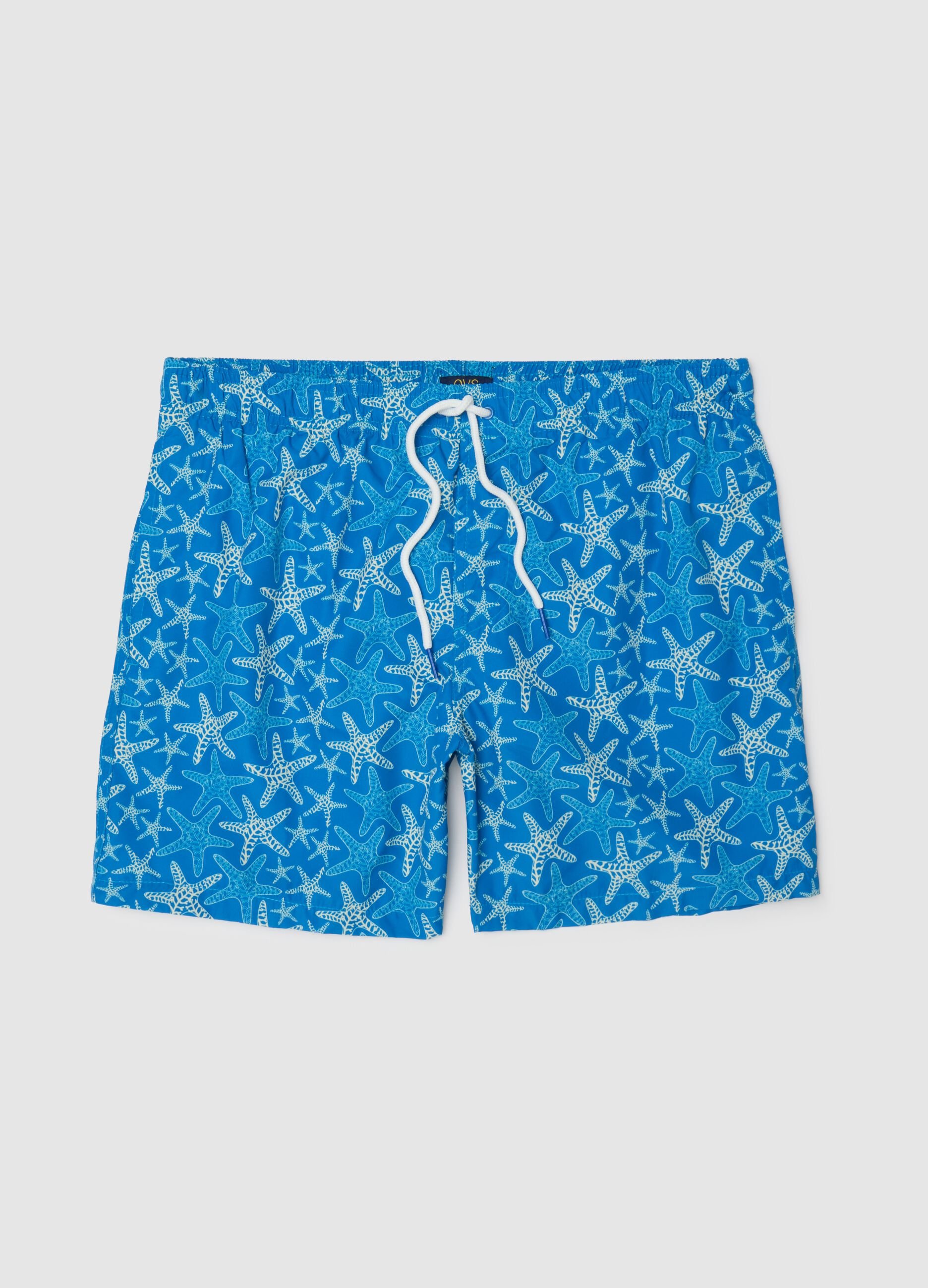 Men's Multicolour Swimwear with Starfish